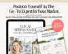 Local Spring Guide Lead Magnet | Real Estate Marketing | Local Guide | Lead Magnets | Spring Lead Generation | Local Community Guide | Canva