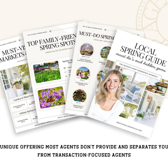 Local Spring Guide Lead Magnet | Real Estate Marketing | Local Guide | Lead Magnets | Spring Lead Generation | Local Community Guide | Canva