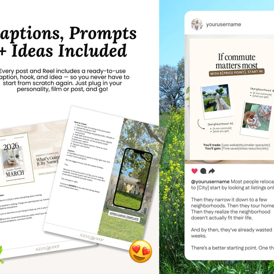 The image is a collage of various elements, including captions, prompts, and ideas, all related to the concept of commuting and its impact on people's lives.