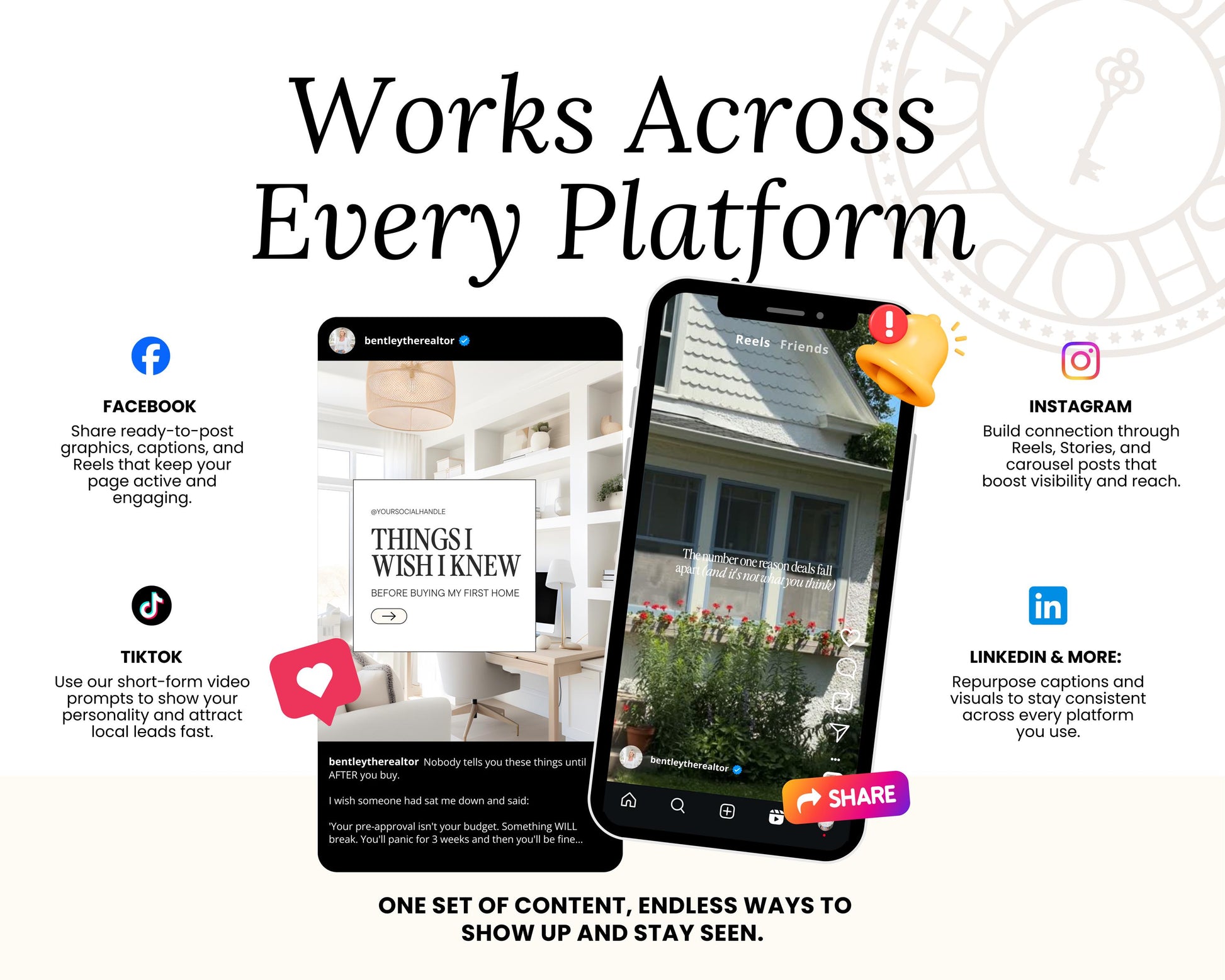 a cell phone with the words work's across every platform