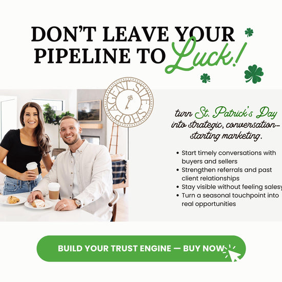 St. Patrick's Day Marketing Bundle | Client Pop By |Real Estate Marketing | St. Patrick's Day Card | Lottery Pop-by |Farming |Canva Template