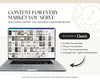 The image is an advertisement for a structured content platform called Canva, which provides a variety of content types for different markets.