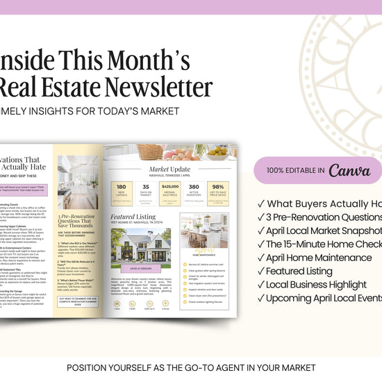 Inside This Month's Real Estate Newsletter