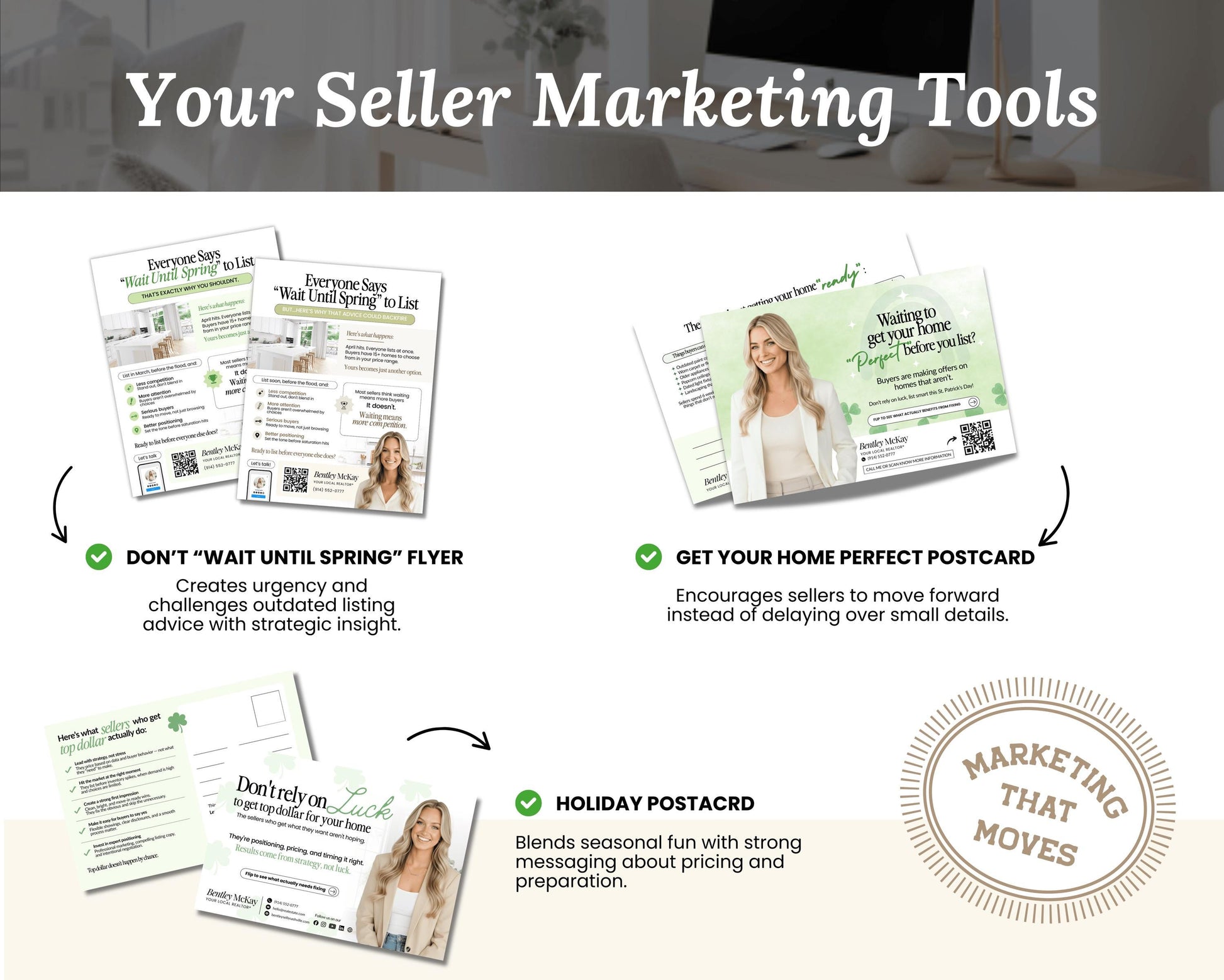St. Patrick's Day Marketing Bundle | Client Pop By |Real Estate Marketing | St. Patrick's Day Card | Lottery Pop-by |Farming |Canva Template