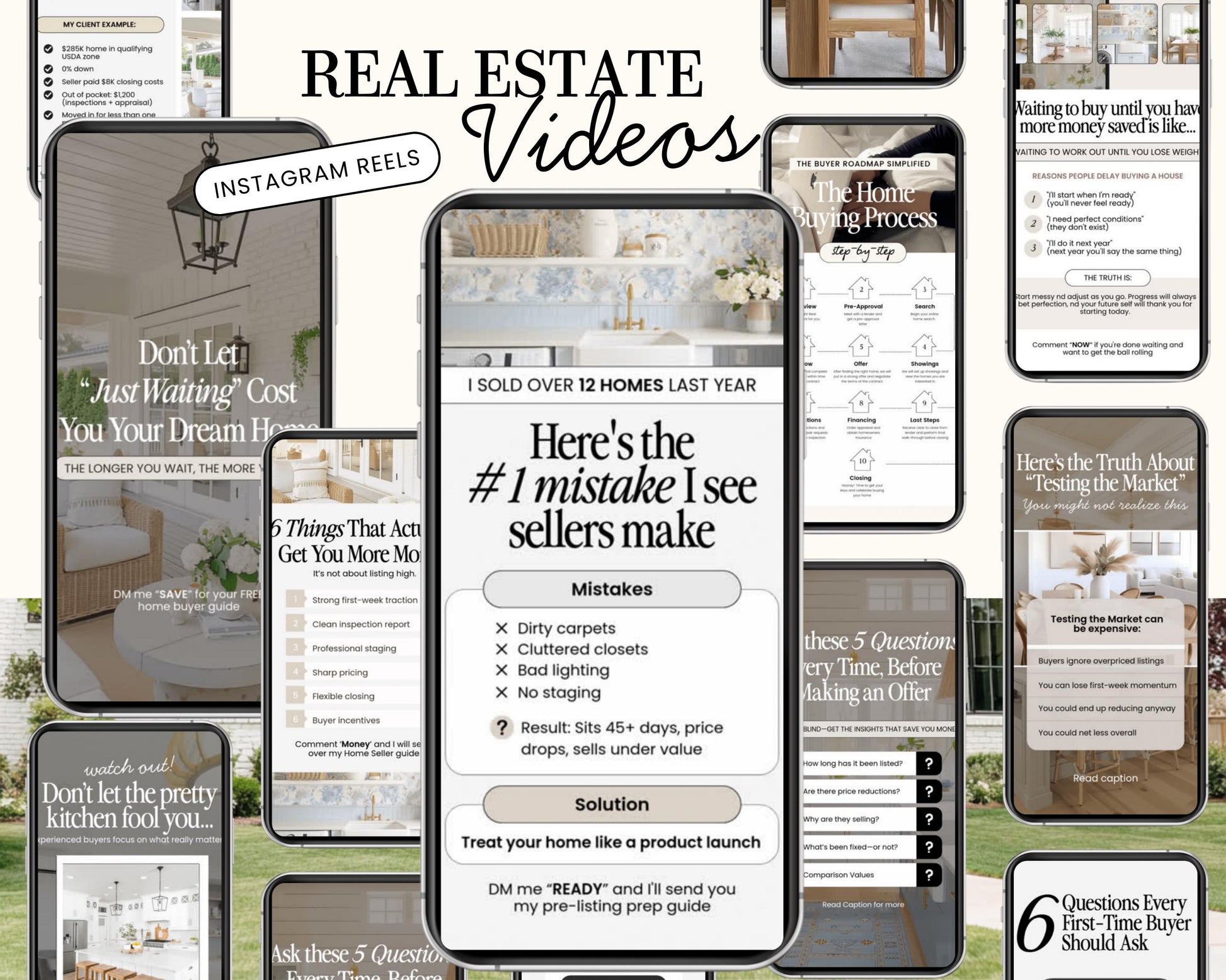 Real Estate Video Instagram Reels | Faceless Real Estate Videos | Real Estate Social Media Content | Real Estate Marketing Templates Tiktok
