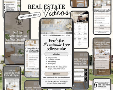 Real Estate Video Instagram Reels | Faceless Real Estate Videos | Real Estate Social Media Content | Real Estate Marketing Templates Tiktok