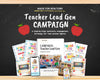 Real Estate Marketing Teacher Lead Generation Campaign | Teach Appreciation Lead Kit | Teacher Popby |Teacher Pop-By Campaign Kit | Canva