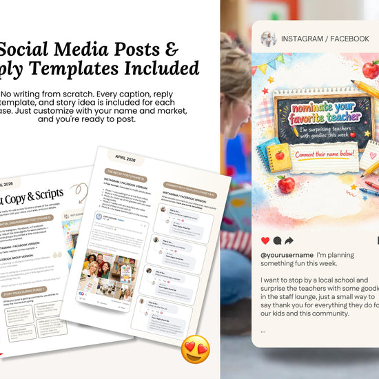 The image is a collage of two photos. The left photo shows a person sitting on the floor, while the right photo features a child sitting on the floor, both smiling. The collage includes text and social media elements, such as a Facebook page and a Twitter feed.