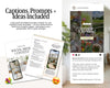 April Real Estate Social Media Content Canva Bundle + Captions | Real Estate Agent Instagram Content | Real Estate Marketing Canva Template