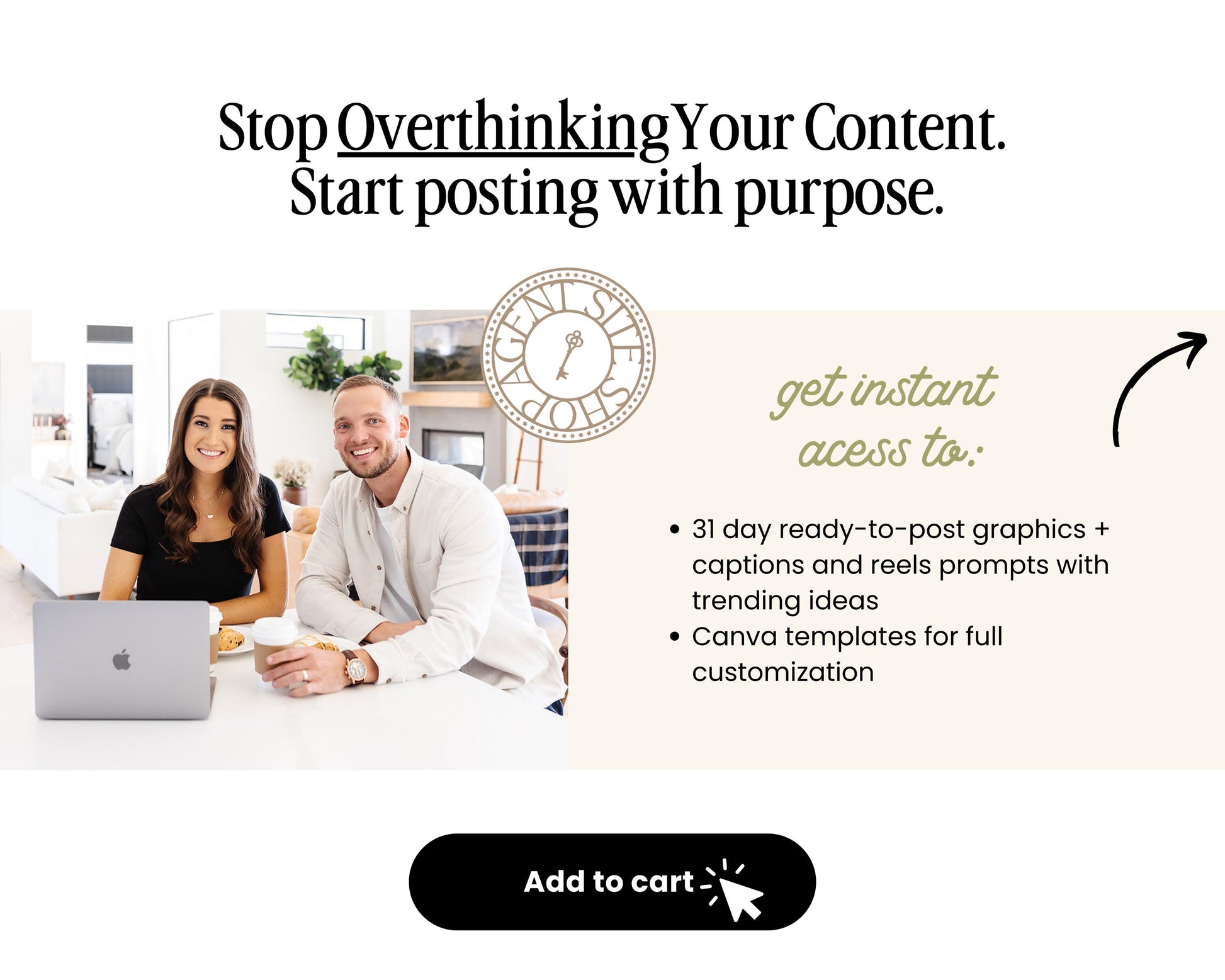April Real Estate Social Media Content Canva Bundle + Captions | Real Estate Agent Instagram Content | Real Estate Marketing Canva Template