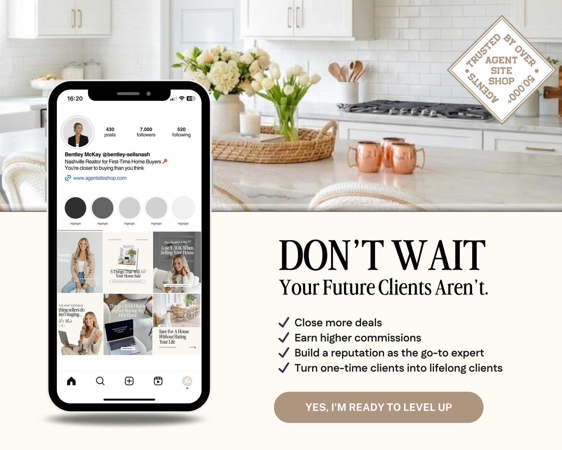 April Real Estate Social Media Content Canva Bundle + Captions | Real Estate Agent Instagram Content | Real Estate Marketing Canva Template