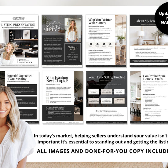 2026 Listing Presentation, NAR Settlement, Listing Consultation, Home Seller Guide, Luxury CMA, Real Estate Marketing (Canva Template)