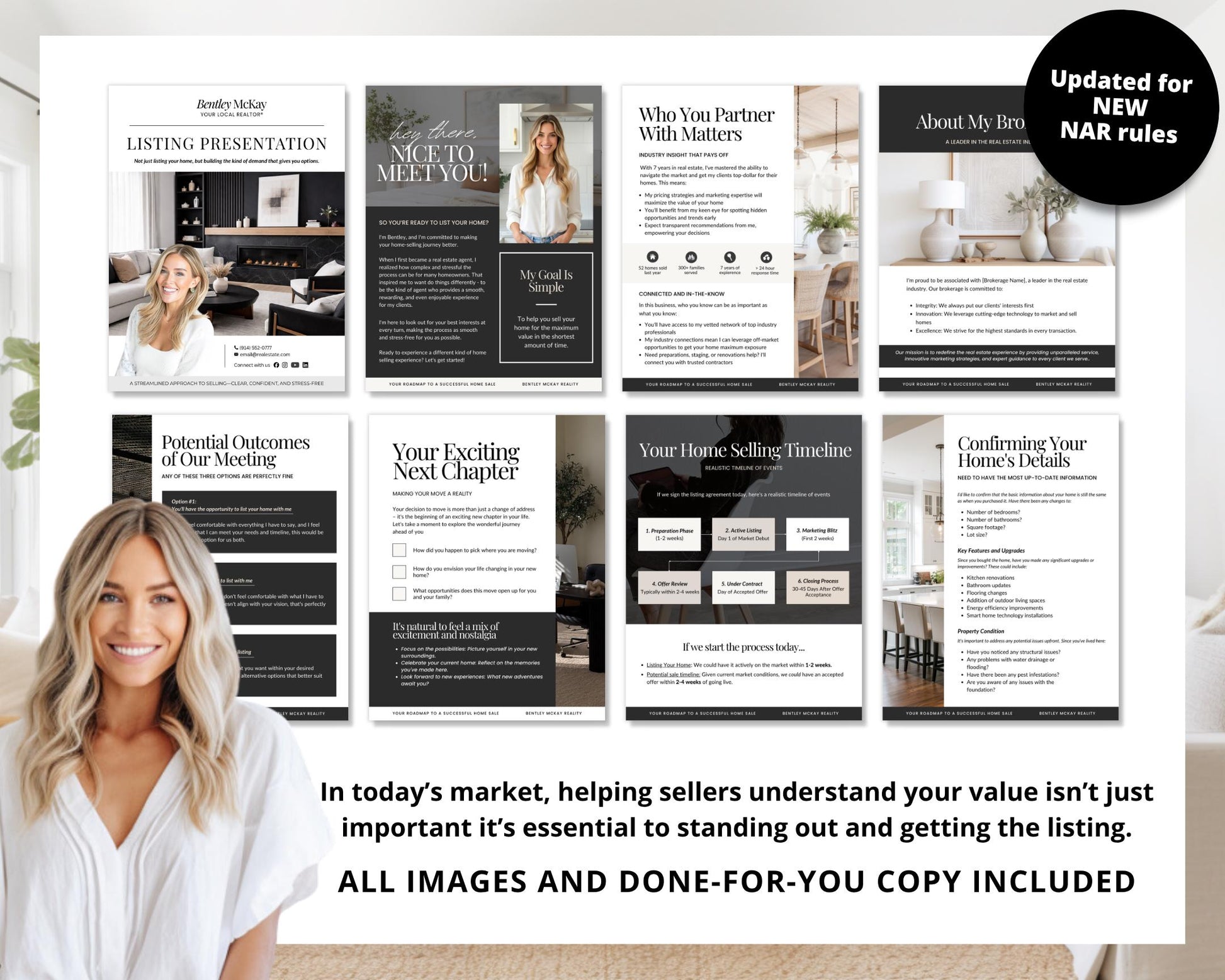 2026 Listing Presentation, NAR Settlement, Listing Consultation, Home Seller Guide, Luxury CMA, Real Estate Marketing (Canva Template)