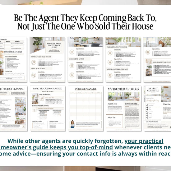 28 Page Closing Day Binder | Home Buyer Guide | Real Estate | Home Owner Packer | Realtor Marketing | New Home Owner Guide | Closing Gift