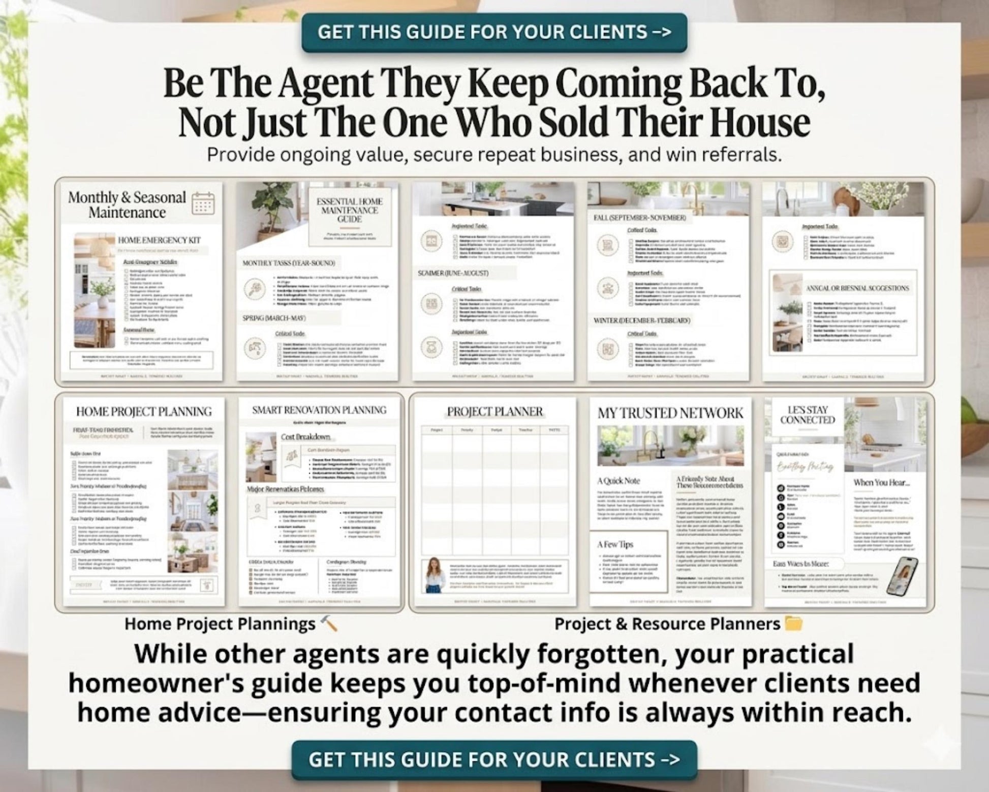 28 Page Closing Day Binder | Home Buyer Guide | Real Estate | Home Owner Packer | Realtor Marketing | New Home Owner Guide | Closing Gift