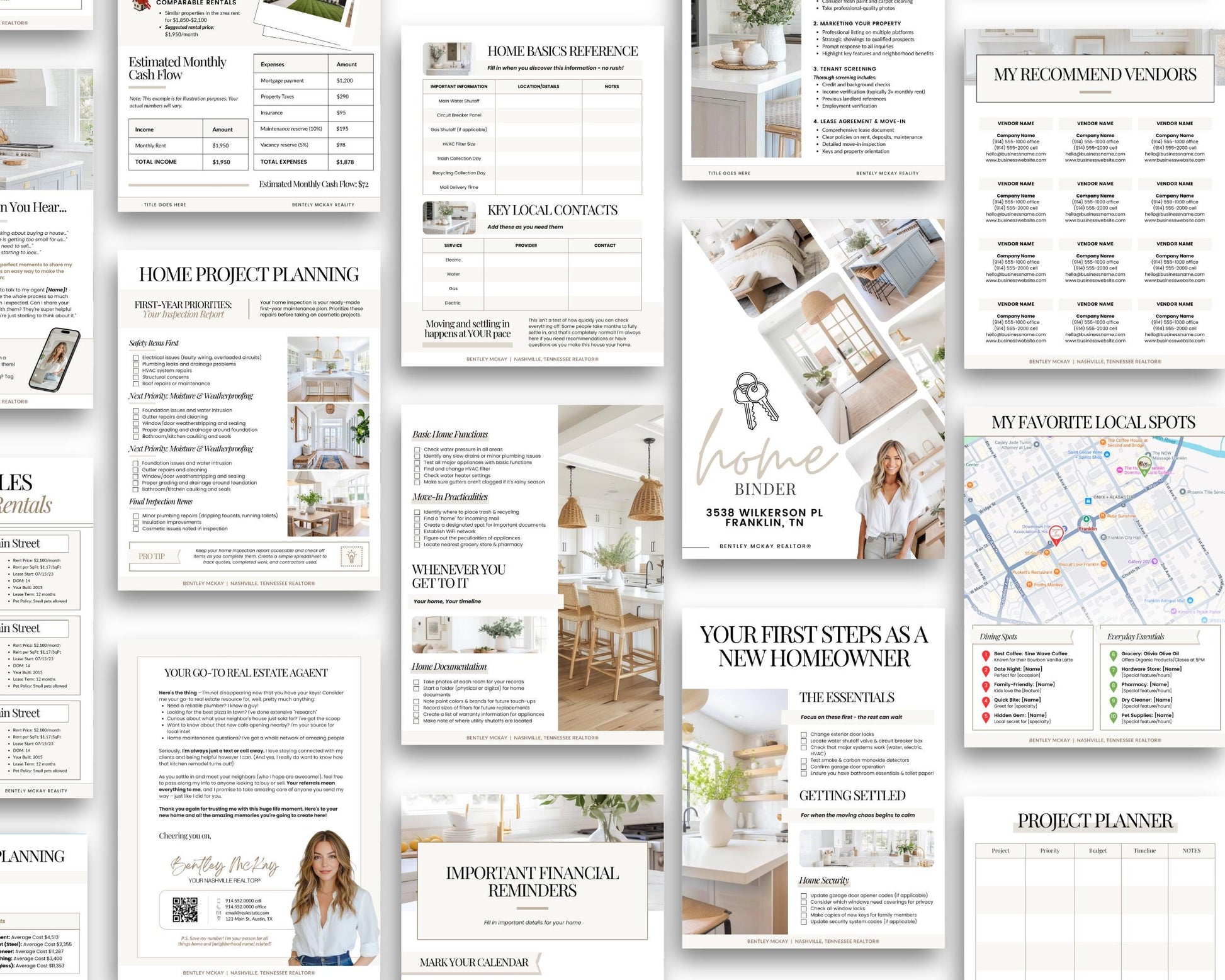 28 Page Closing Day Binder | Home Buyer Guide | Real Estate | Home Owner Packer | Realtor Marketing | New Home Owner Guide | Closing Gift