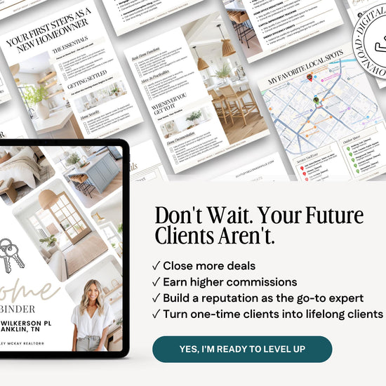 28 Page Closing Day Binder | Home Buyer Guide | Real Estate | Home Owner Packer | Realtor Marketing | New Home Owner Guide | Closing Gift