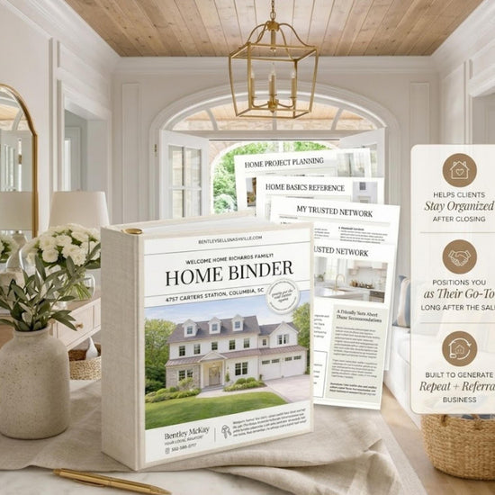 28 Page Closing Day Binder | Home Buyer Guide | Real Estate | Home Owner Packer | Realtor Marketing | New Home Owner Guide | Closing Gift