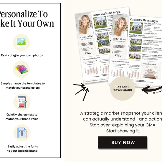 a brochure with the words personalize to make it your own