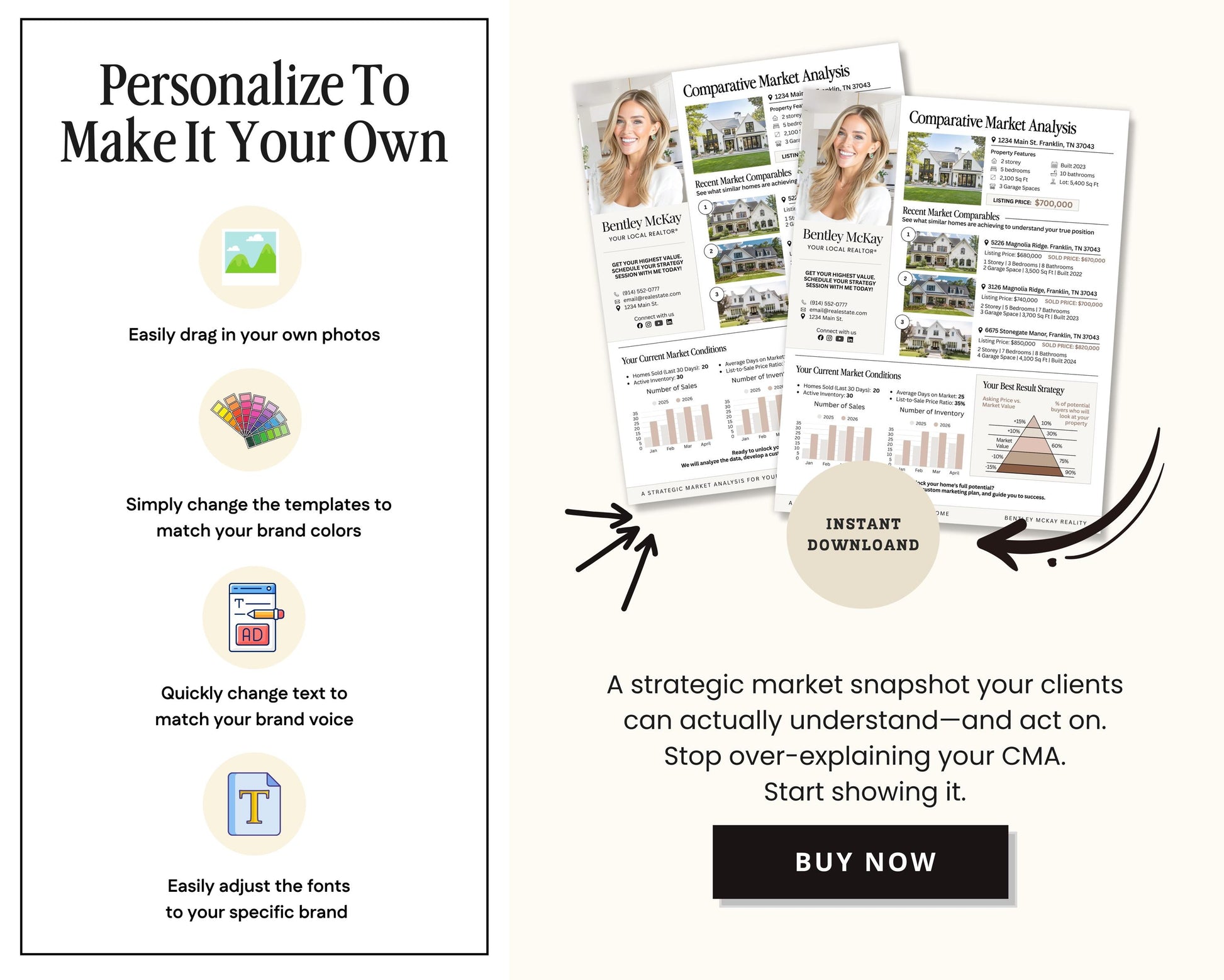 a brochure with the words personalize to make it your own