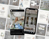 a collage of various real estate-related images, including a smartphone displaying a social media post about real estate, and a real estate agent's website.