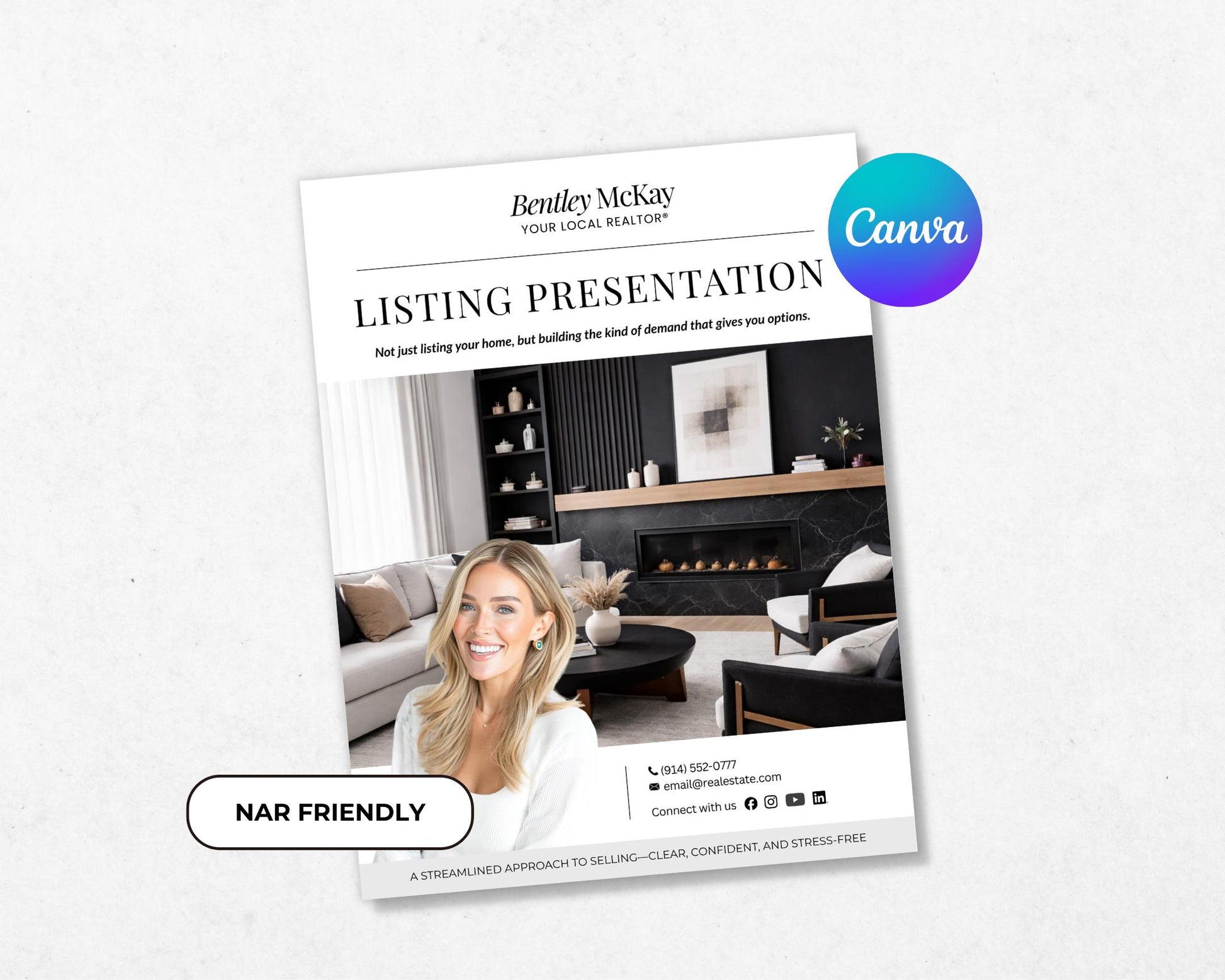 2026 Listing Presentation, NAR Settlement, Listing Consultation, Home Seller Guide, Luxury CMA, Real Estate Marketing (Canva Template)