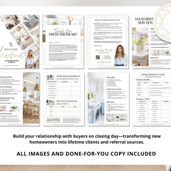 28 Page Closing Day Binder | Home Buyer Guide | Real Estate | Home Owner Packer | Realtor Marketing | New Home Owner Guide | Closing Gift