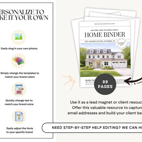28 Page Closing Day Binder | Home Buyer Guide | Real Estate | Home Owner Packer | Realtor Marketing | New Home Owner Guide | Closing Gift