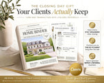 28 Page Closing Day Binder | Home Buyer Guide | Real Estate | Home Owner Packer | Realtor Marketing | New Home Owner Guide | Closing Gift