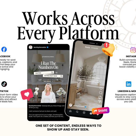 April 2026 Real Estate Social Media Canva Templates, Realtor Marketing Canva Instagram & Facebook Posts Reels Content Bundle, Spring, Luxury