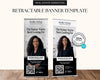 two identical banners for real estate marketing, featuring a woman in a black jacket and a house in the background. The banners promote Bentley McKay Real Estate and encourage potential buyers to "Scan the QR code for a FREE CONSULTATION" and "You're in the right place."