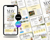 The image is a collage of various real estate-related images, including property listings, interior design, and landscaping. The collage is spread across multiple pages, showcasing different aspects of the real estate industry.