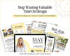 The image is a collage of various real estate-related articles and guides, including a magazine cover, a magazine update, a newsletter, and a guide to real estate. The text on the image emphasizes the importance of positioning oneself as the go-to agent in the market and provides tips for creating valuable content.