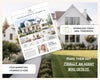 The image is an advertisement for a real estate agent named Beulie & Mclellan Realty, featuring a large house in the background and a woman posing in front of the house.