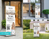 The image is a collage of four different images featuring banners advertising real estate services. The banners display a woman with blonde hair and a warm smile, along with text promoting the services of a real estate agent named Bentley McKay.