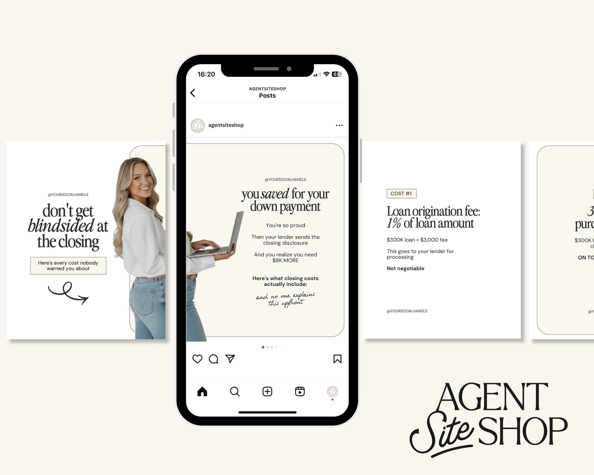 April 2026 Real Estate Social Media Canva Templates, Realtor Marketing Canva Instagram & Facebook Posts Reels Content Bundle, Spring, Luxury
