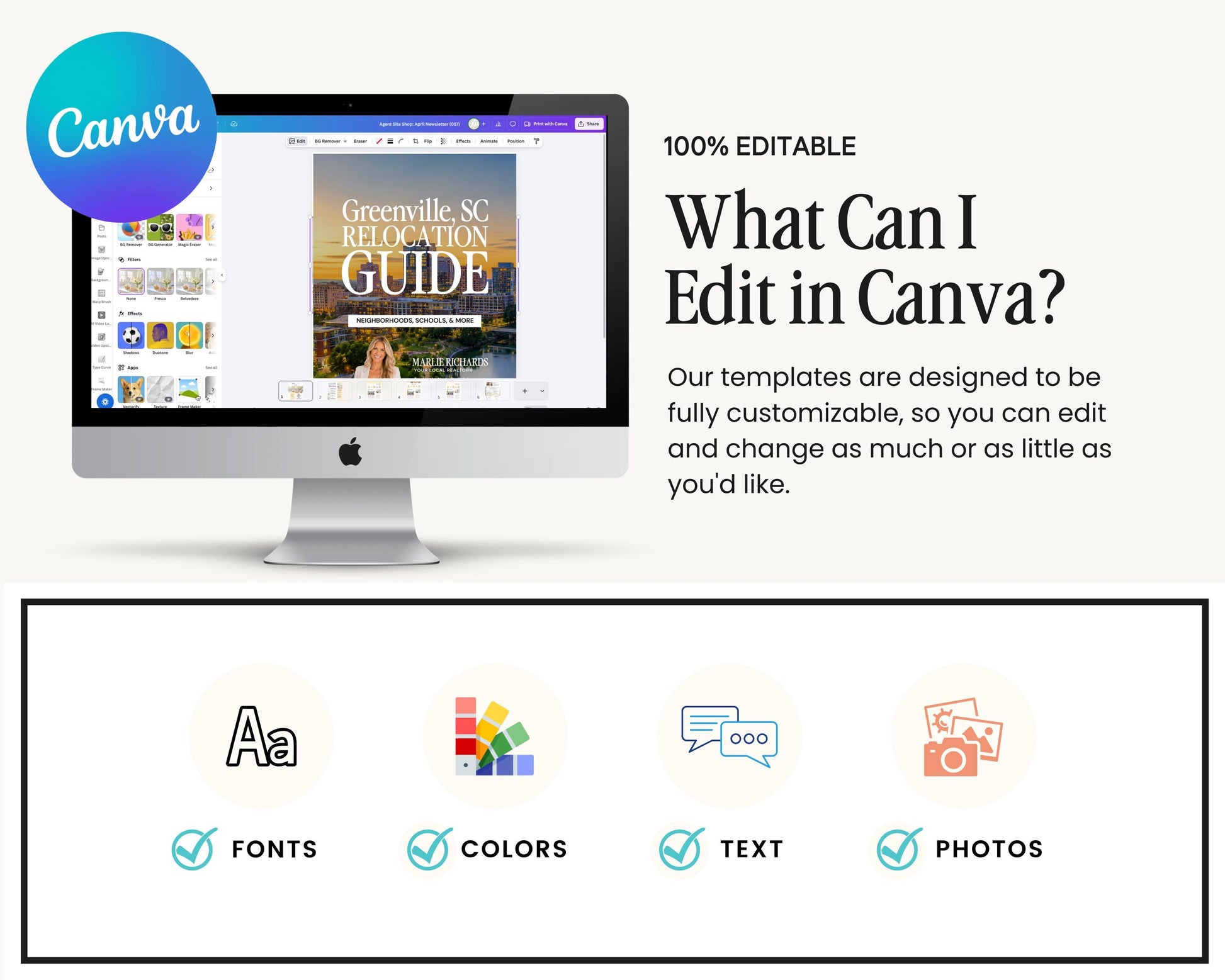 Real Estate Relocation Guide | Buyer Welcome Guide | Canva Template