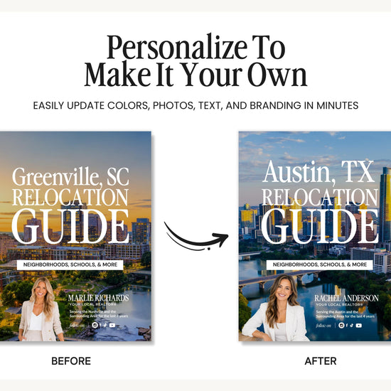 Real Estate Relocation Guide | Buyer Welcome Guide | Canva Template