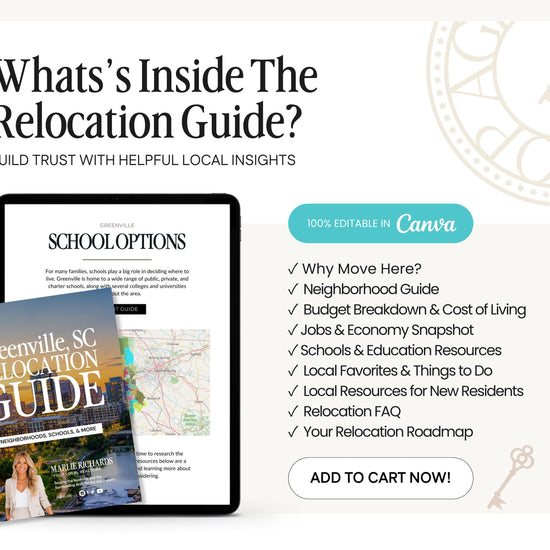 Real Estate Relocation Guide | Buyer Welcome Guide | Canva Template