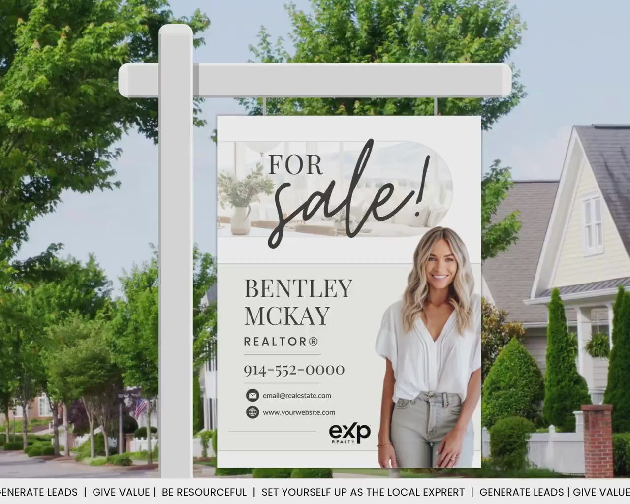 Real Estate Yard Sign Template | For Sale Sign | Property Sign | Open House Directional | Real Estate Sold Sign | Canva For Sale| Sign Rider