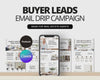 Email Drip Campaign Nurture System | Buyer Seller Lead Email Templates | Under Contract | Real Estate Email Automation | Real Estate Flodesk