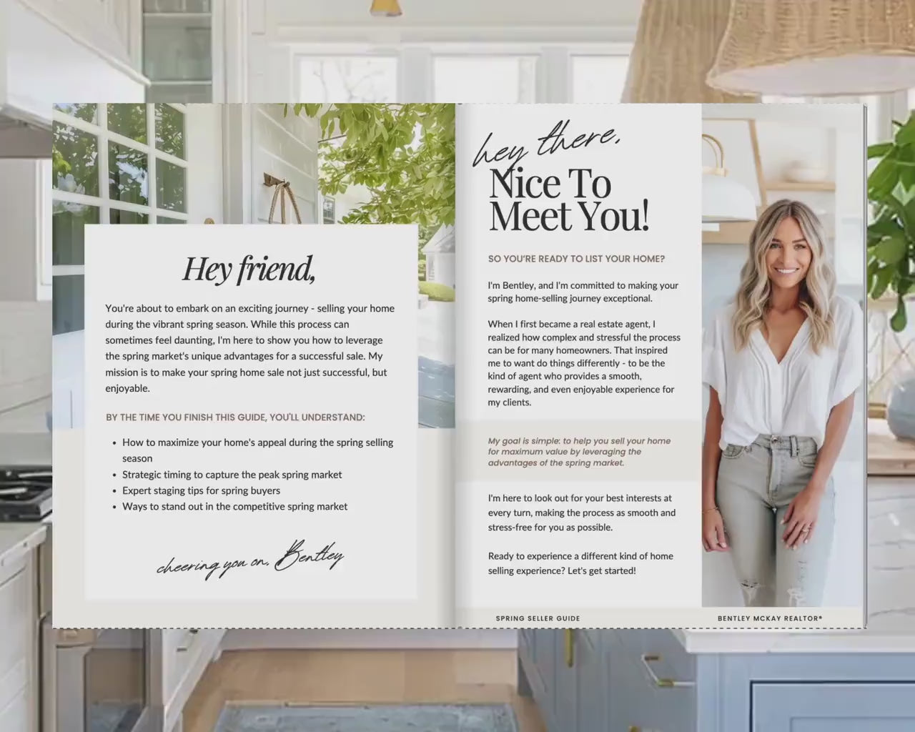 Spring Seller: Real Estate Guide for Home Sellers (Editable Canva)