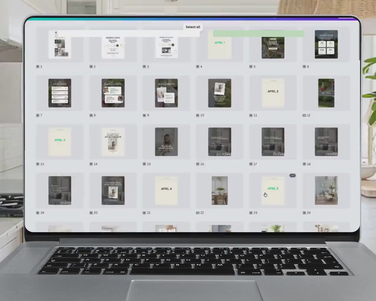 April Real Estate Social Media Content Canva Bundle + Captions | Real Estate Agent Instagram Content | Real Estate Marketing Canva Template