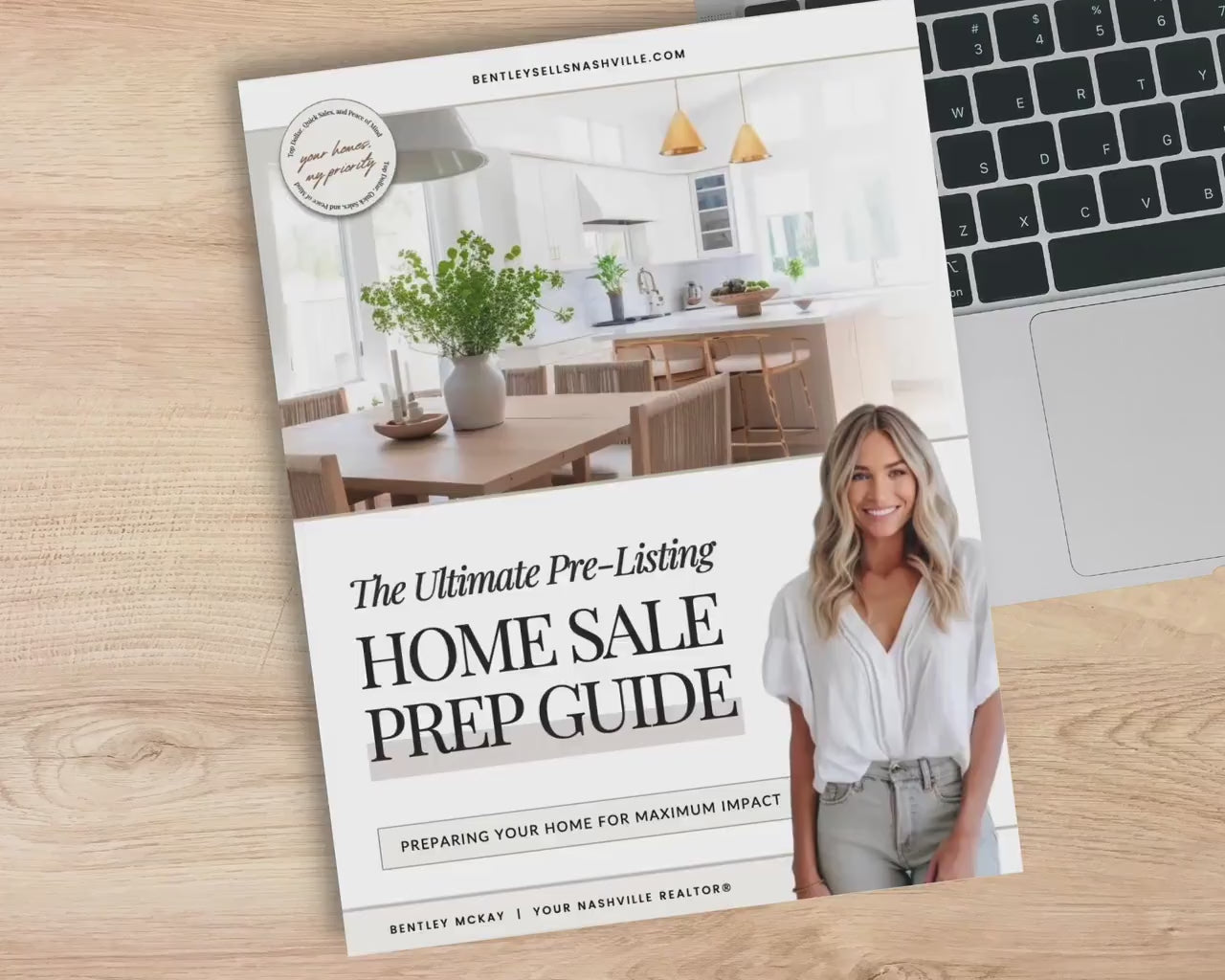 Pre-Listing Home Prep Guide| Editable Canva Real Estate Marketing | Home Staging Checklist | Home Seller Prep| Canva Template | Prelisting