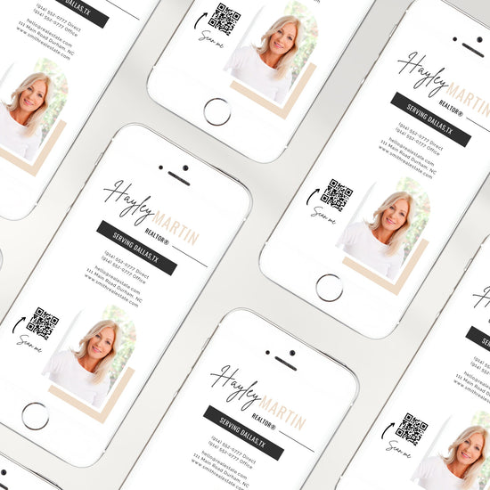 Digital Business Card Canva Template | Business Card | Real Estate Marketing | Modern Business Card | Entrepreneur | Photographer| Vol 12