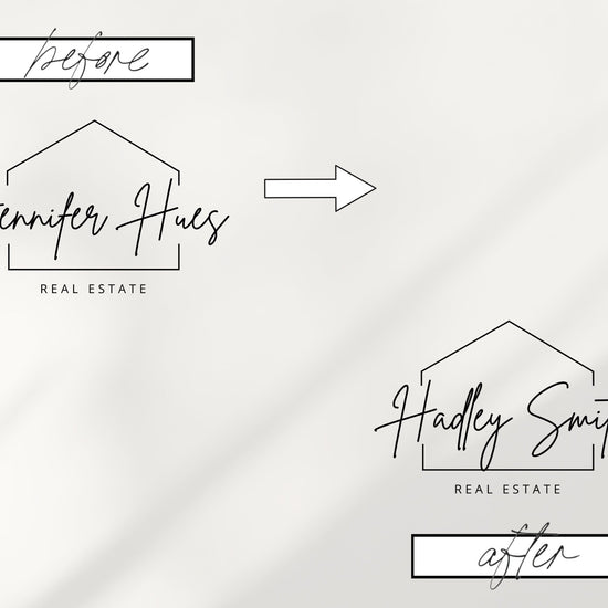 Real Estate Logo | Pre-Made Real Estate Logo | Canva Template | Editable Logo for Real Estate | Real Estate Branding | Home Stage | Vol 1