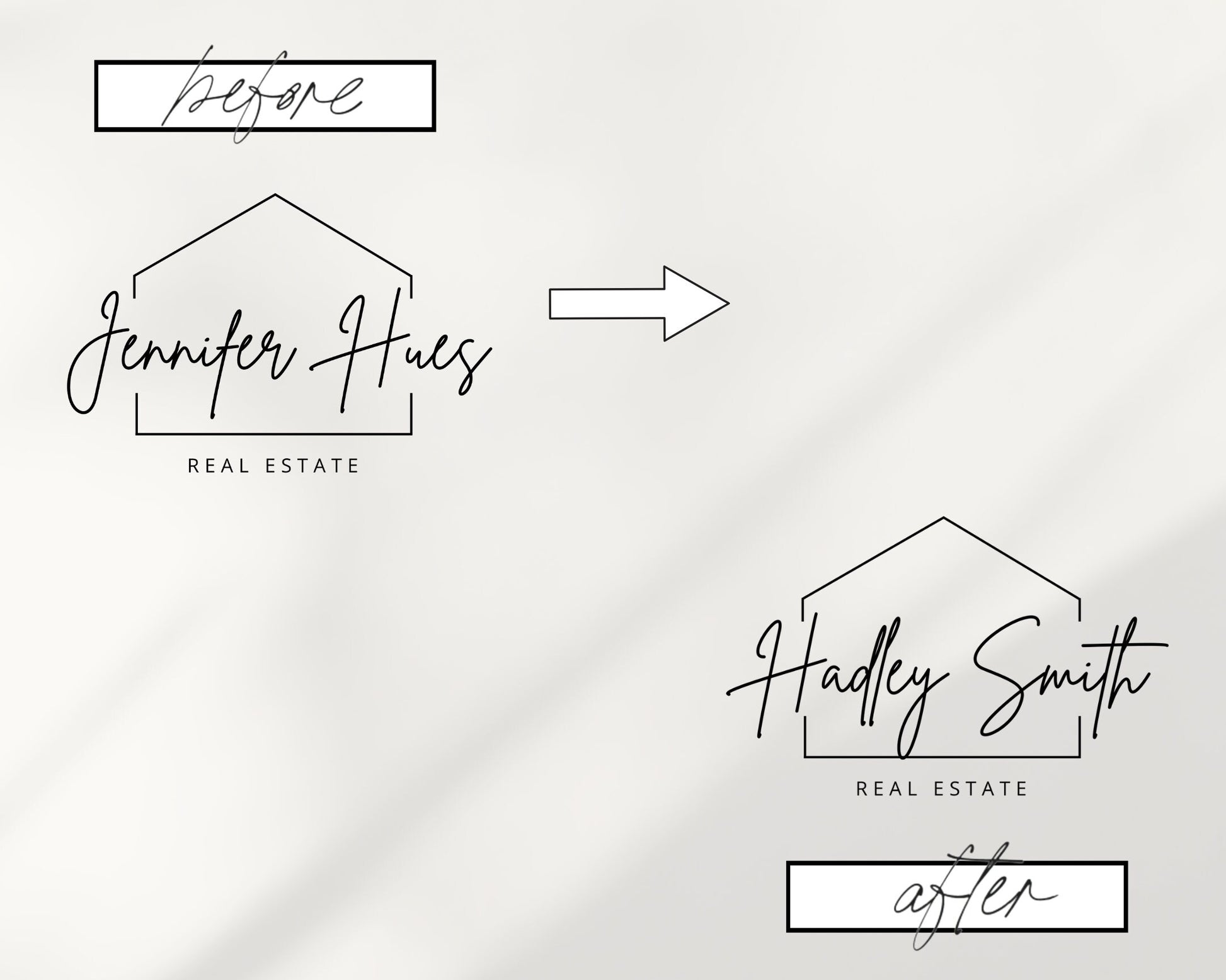 Real Estate Logo | Pre-Made Real Estate Logo | Canva Template | Editable Logo for Real Estate | Real Estate Branding | Home Stage | Vol 1