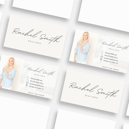 Real Estate Business Card Canva Template | Two-Sided | Real Estate Business Card | Entrepreneur | Interior Designer | Photographer | Vol 4