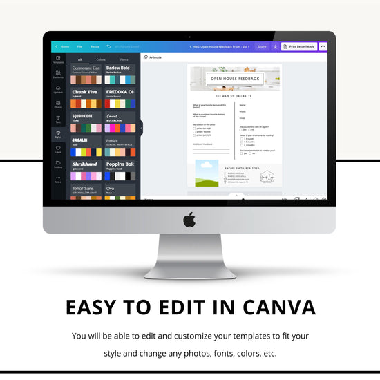 Open House Bundle | Real Estate Marketing Materials | Open House Sign In | Real Estate Marketing | Canva Template | Buyer Guide | Open House