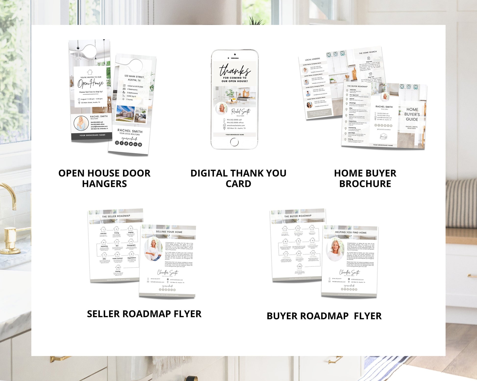 Open House Bundle | Real Estate Marketing Materials | Open House Sign In | Real Estate Marketing | Canva Template | Buyer Guide | Open House